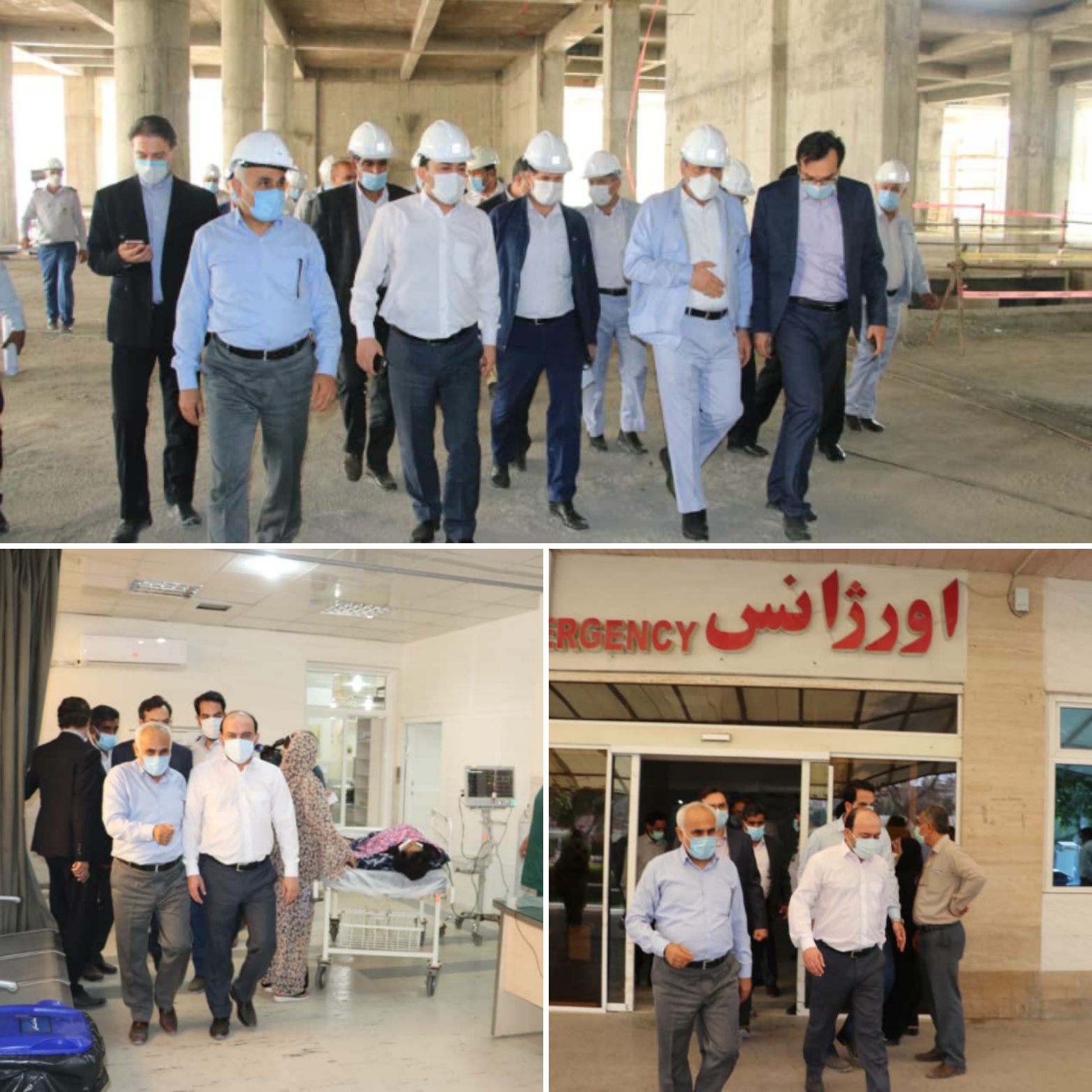 بازدید استاندار هرمزگان از روند ساخت بیمارستان ۲۶۴ تخت‌خوابی نفت ستاره خلیج فارس