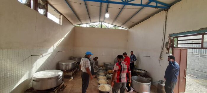 برگزاری ایستگاه صلواتی و پخت غذای گرم در بجگوئیه جغین