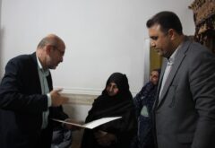 دیدار مشاور وزیر صمت با خانواده شهید کمالی در بندرعباس