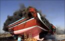 جوشکاری ناایمن علت احتمالی آتش سوزی در کارگاه لنج سازی قشم
