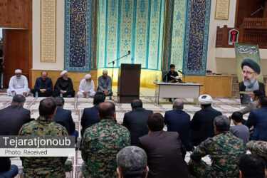 برگزاری مراسم گرامیداشت رئیس جمهور فقید در مسجد جامع اهل سنت بندرعباس برگزار شد +عکس