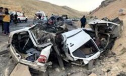 تصادف دو خودرو پراید در محور بندرعباس، حاجی آباد