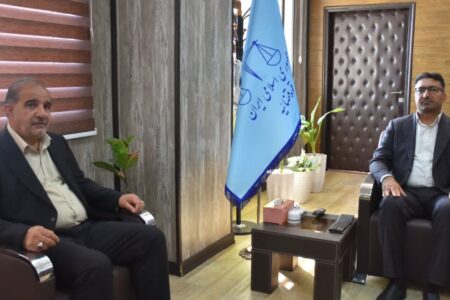 دیدار رئیس کمیسیون کشاورزی مجلس شورای اسلامی با رئیس کل دادگستری هرمزگان