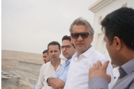 بازدید مدیر عامل فولاد هرمزگان از بزرگترین طرح بازچرخانی پساب فاضلاب شهری