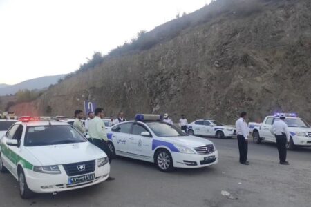 تردد خودروها از تهران و کرج به سمت چالوس ممنوع شد