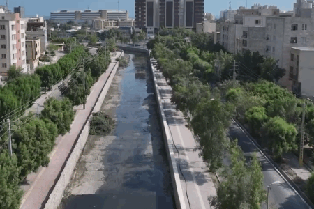لایروبی و خاکبرداری خور گور سوزان بندرعباس توسط شرکت تأمین و توسعه زیرساخت خلیج فارس