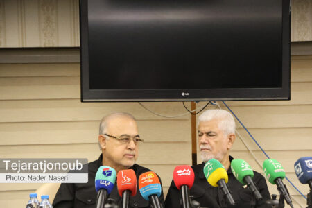 نشست خبری رئیس کمیسون بهداشت مجلس در سفر به هرمزگان