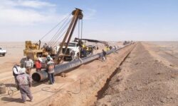 تعویض خط تغذیه گاز مسیر CGS کزاز به TBS قدمگاه در شهرستان شازند
