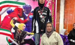 مدال نقره کشوری بر گردن بانوی ووشوکار هرمزگانی